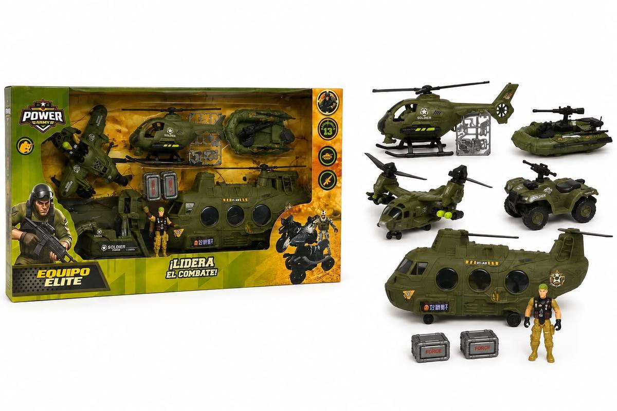 MEGA SET MILITAR CON VEHICULOS Y ACCESORIOS