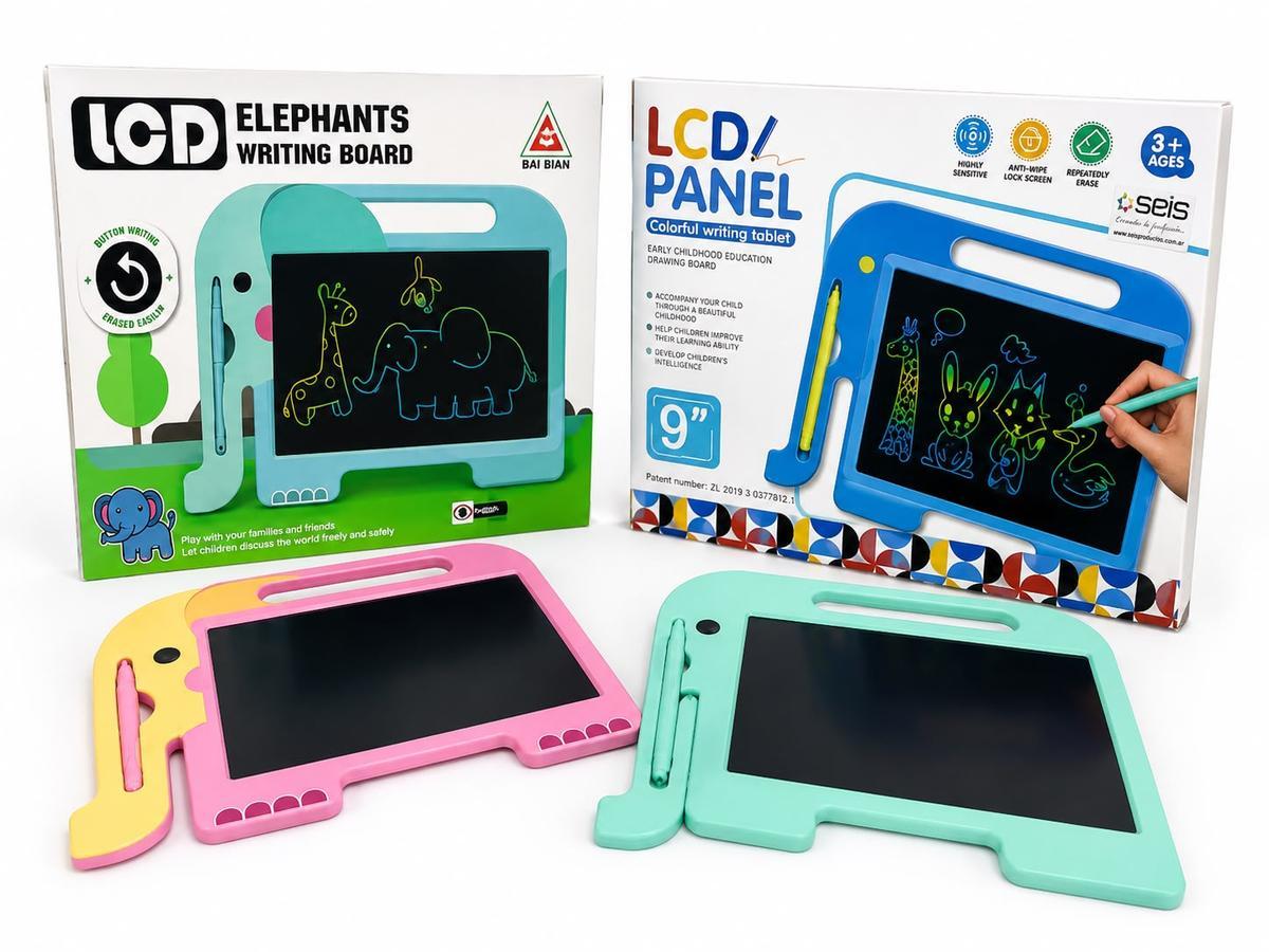 PIZARRA MAGICA 9 PULGADAS ELEFANTE MULTICOLOR AV3027