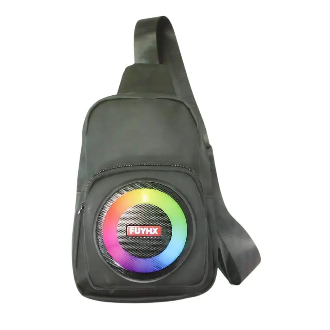 BOLSO MORRAL CON PARLANTE BTH CON LUZ RGB CH-M802 BGP-4