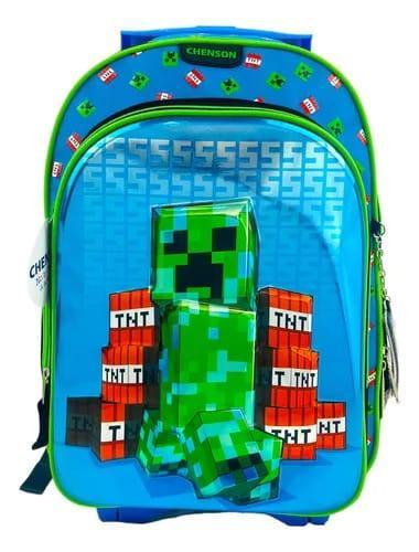 MOCHILA 3D TELA DISENO CON RELIEVE PERSONAJES C-15