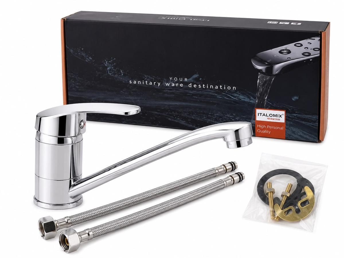 CANILLA LARGA MONOCOMANDO PARA COCINA
