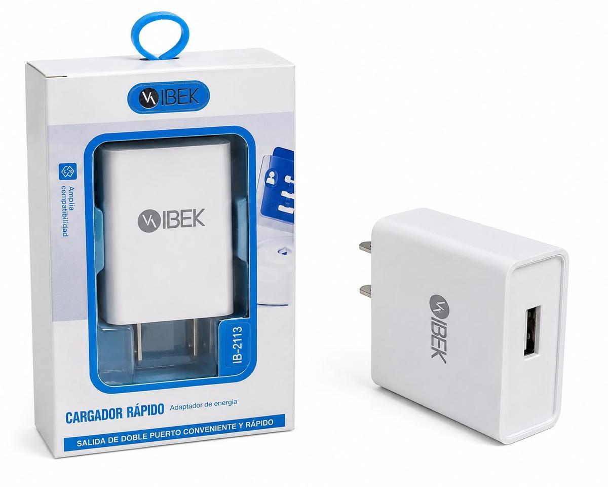CARGADOR USB 2A IBEK IB-2013