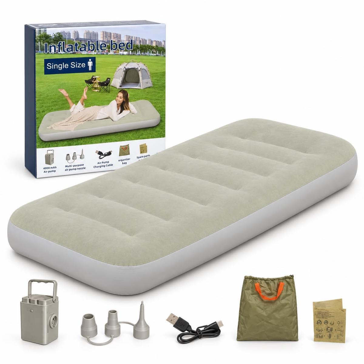 COLCHON INFLABLE CON MOTOR AUTOMATICO INALAMBRICO