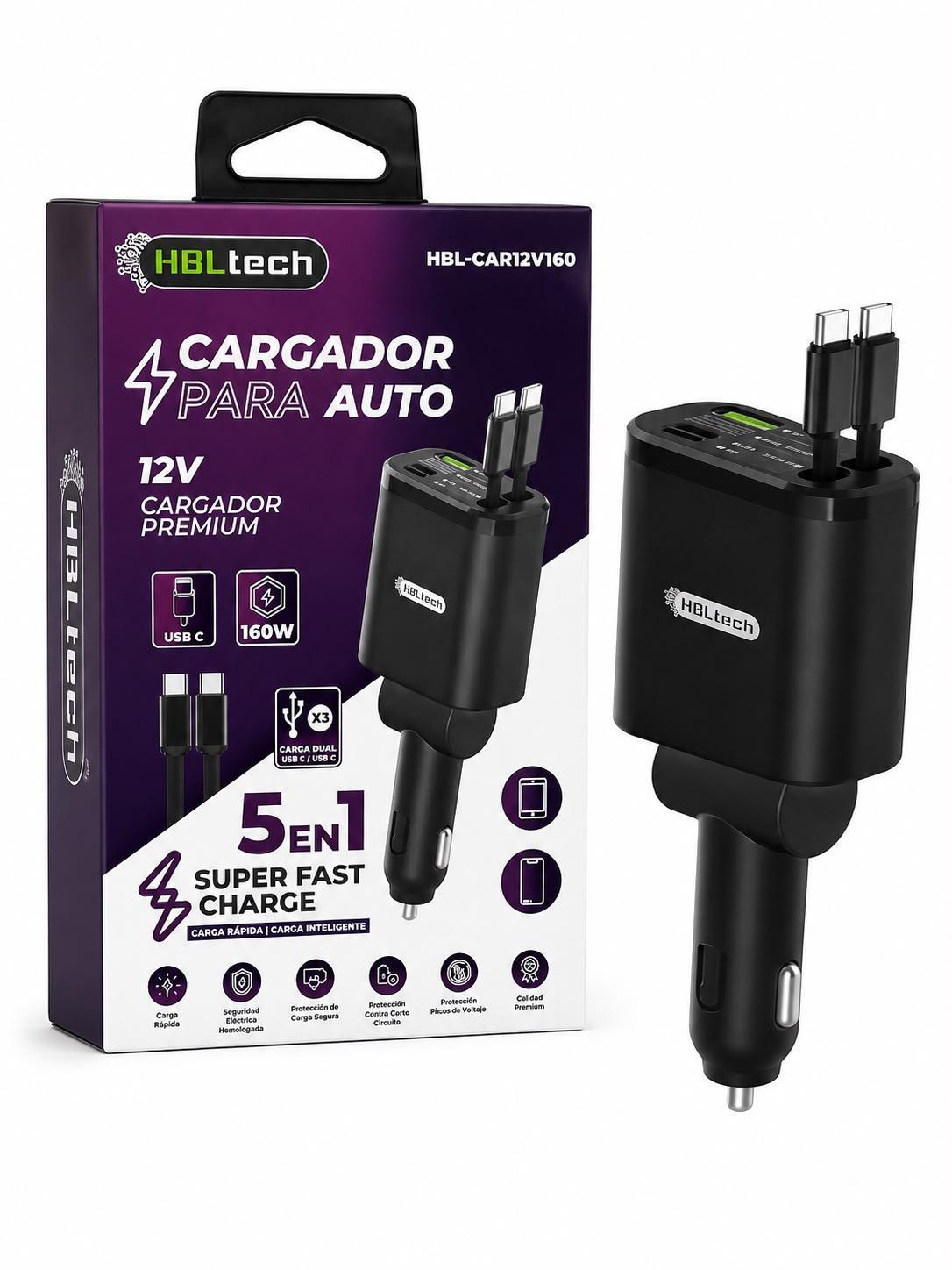 CARGADOR 12V HBL-CAR12V160