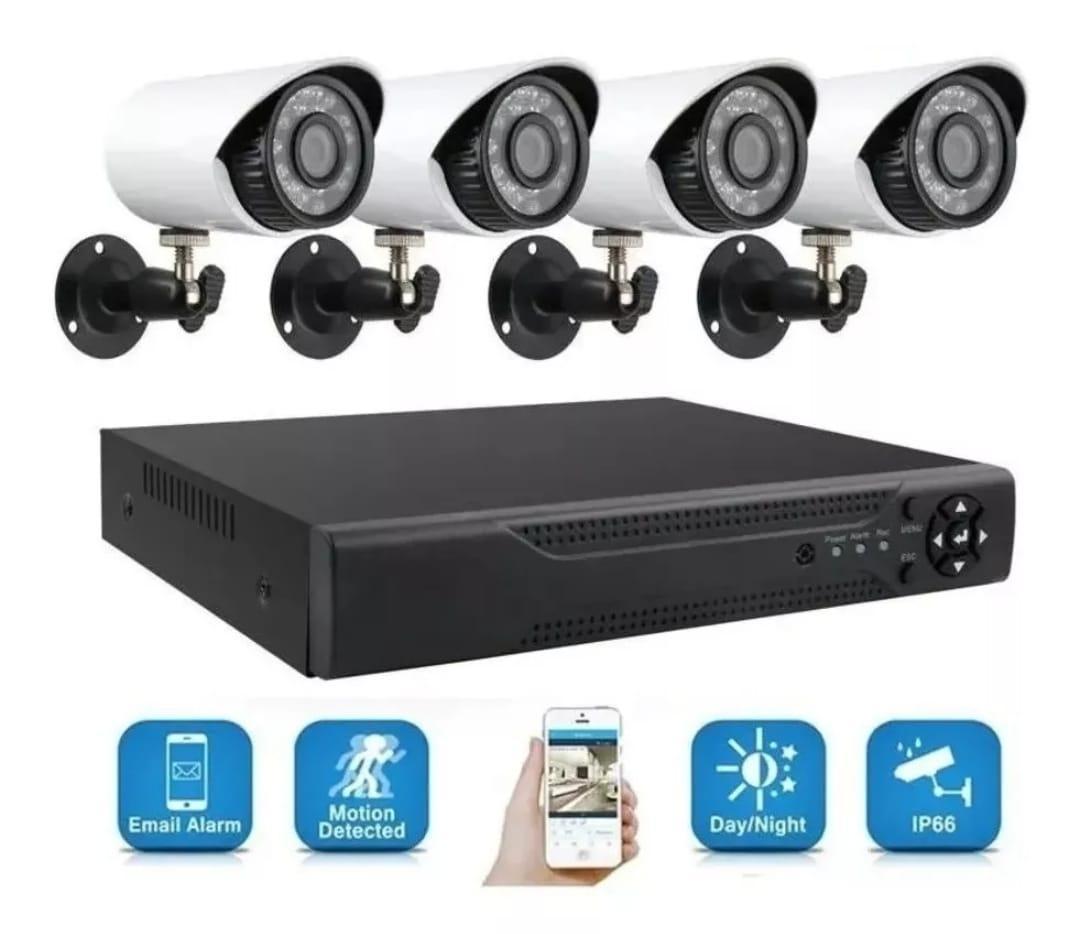 KIT 4 CÁMARAS DVR HT-009 HYTOSHY HT-009