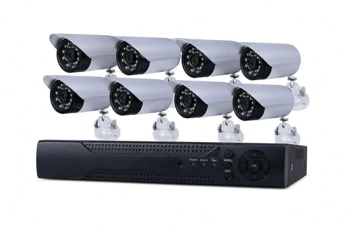KIT 8 CÁMARAS DE SEGURIDAD DVR HT-010