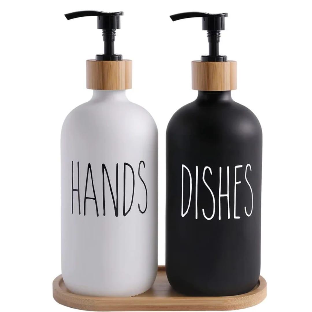 SET DE 2 BOTELLAS PARA JABON JK-4482