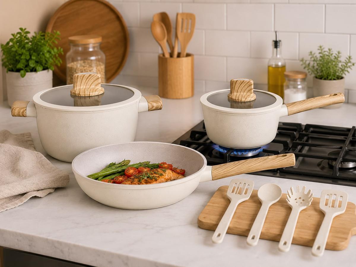 SET DE OLLAS GOURMET BEIGE