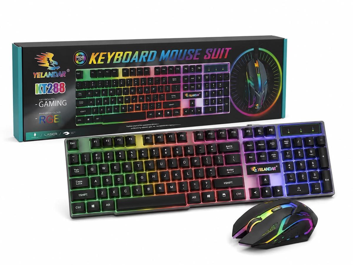 TECLADO MOUSE RETROILUMINADO RGB TEC-02