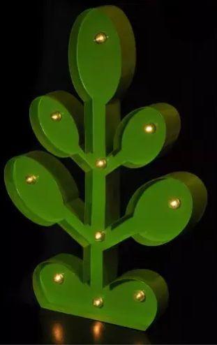 LETRERO LUMINOSO CON FORMAS CACTUS & ARROBA A PILA LETR