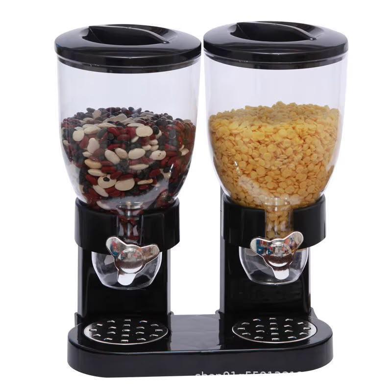 DISPENSE CEREAL DOBLE NEGRO Y BLANCO M-498
