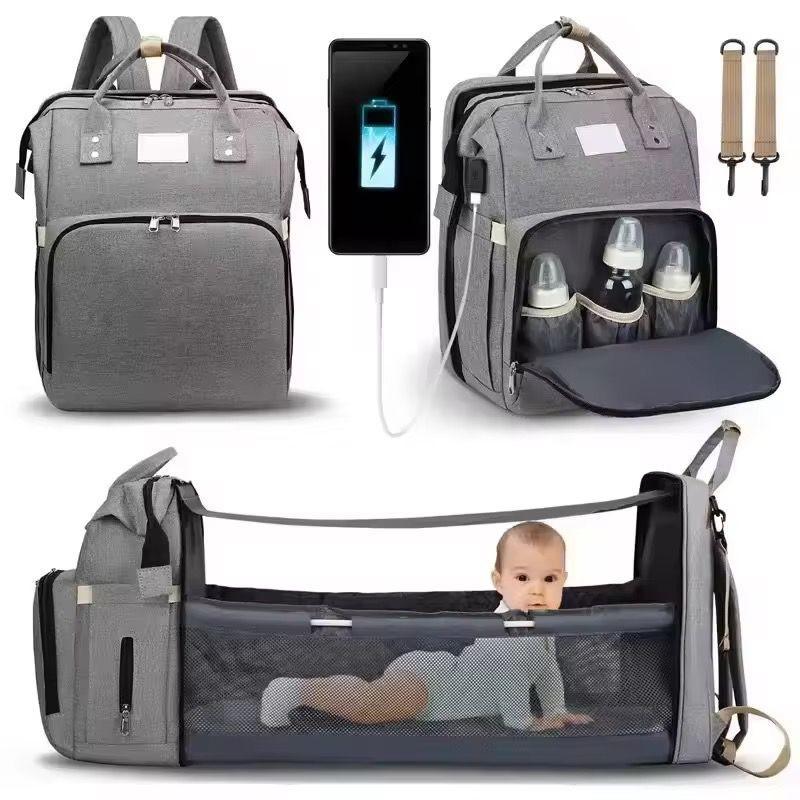 MOCHILA MATERNAL CON CUNA 3 EN 1