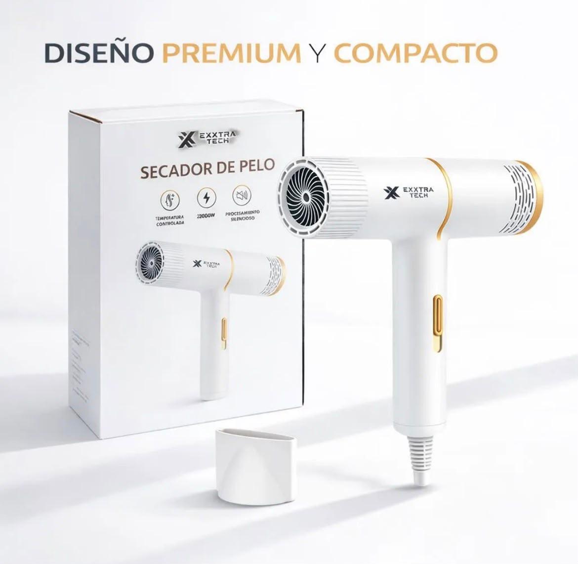 SECADOR DE PELO C/CABLE POTENTE 2000W