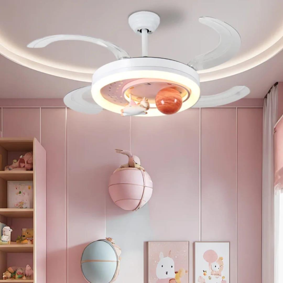 VENTILADOR DE TECHO INFANTIL CON ASPAS RETRACTIL SV2513