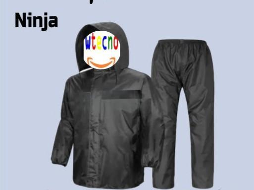 PILOTO EQUIPO DE LLUVIA NEGRO NINJA XXXL