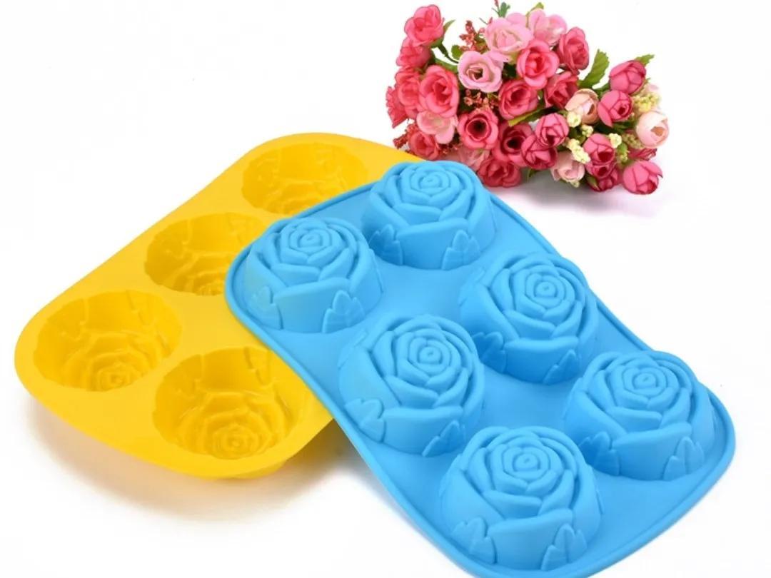 MOLDE DE SILICONA FORMA FLOR X 6