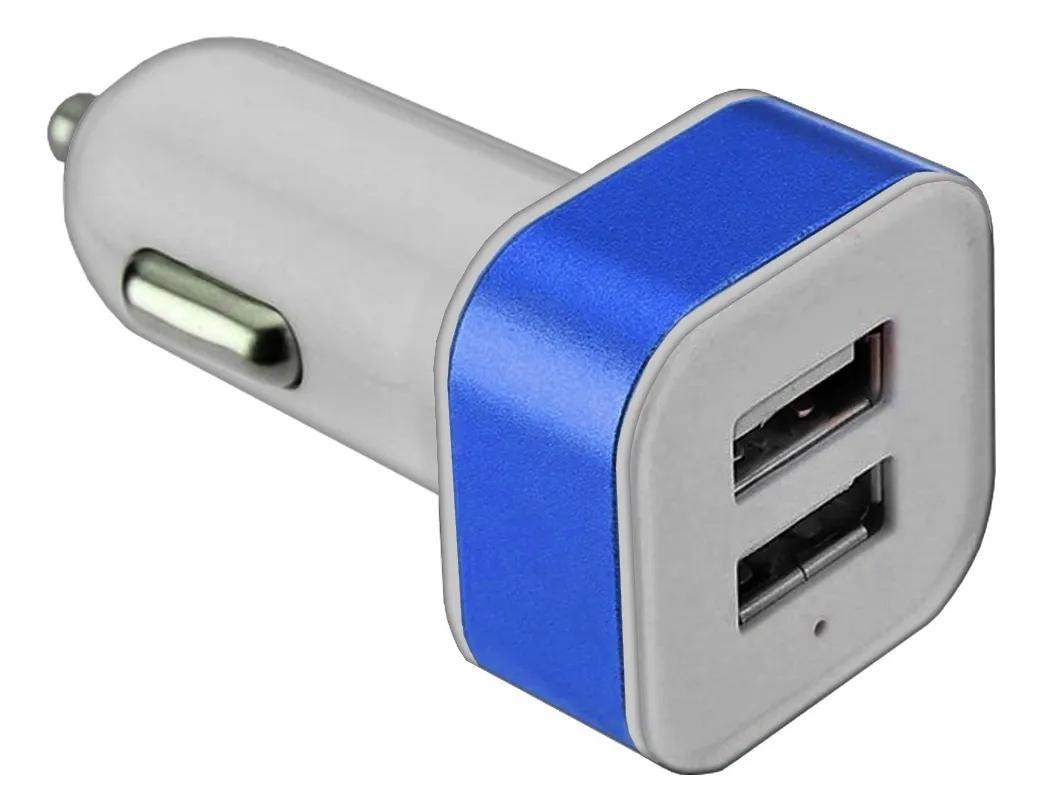 CARGADOR AUTO DOBLE PARA CELULAR 2.1A Y 1A