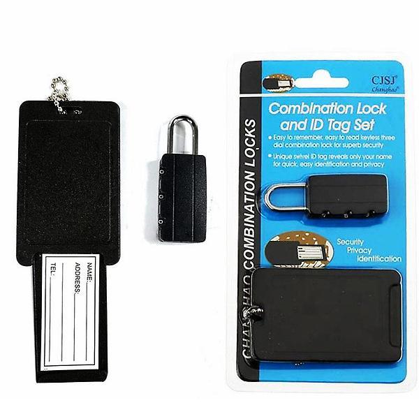 SET DE CANDADO DE COMBINACIÓN E IDENTIFICADOR DE EQUIPAJE