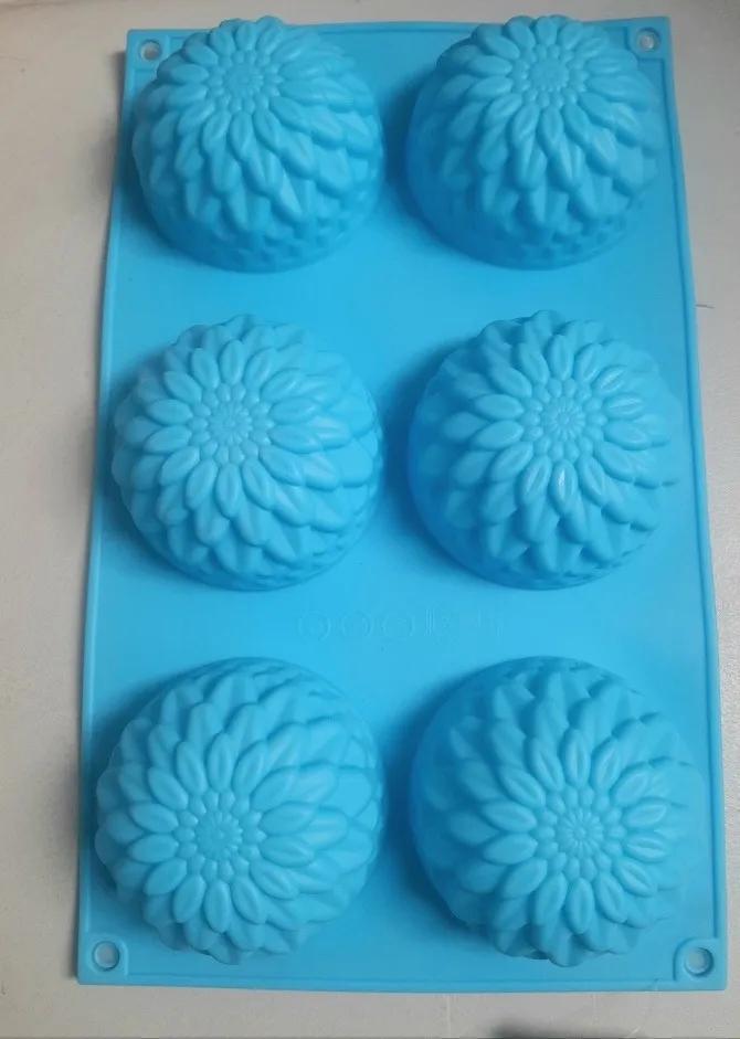 MOLDE DE SILICONA FLOR JABONES CUPCAKE