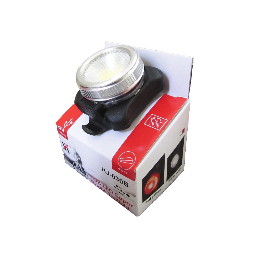 POTENTE LUZ TRASERA ROJA RECARGABLE USB CON VARIADOR DE INTENSIDAD