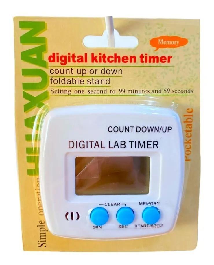 TEMPORIZADOR TIMER DIGITAL COCINA IMÁN SUJETADOR SONIDO
