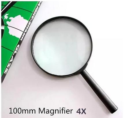 LUPA 100MM DIAMETRO 4X
