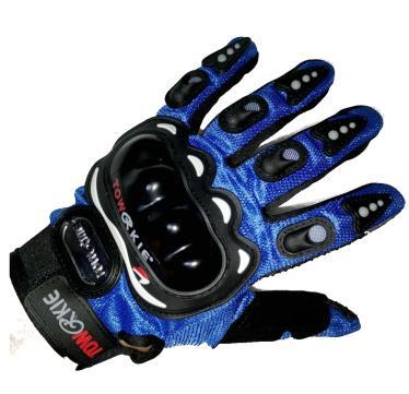 GUANTES SIMIL PRO-BIKER CROSS ENDURO TÁCTIL AZUL TAMAÑO L